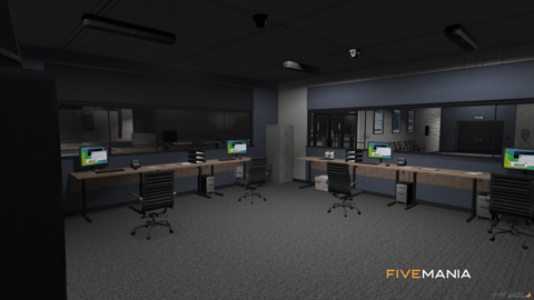 FIVEM Mission Row Police Department V2 | Enhanced Police Station MLO | Interior & Exterior | Modern Design | Detailed Offices | Garage | Add-On | Optimized | Fivem Ready | High Quality — image 51