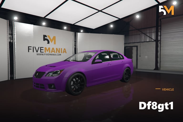 FIVEM Df8gt1, Realistic Sports Sedan [Unbadged] Add-On