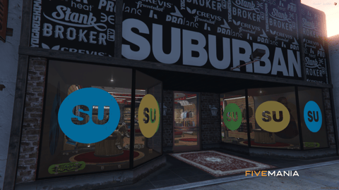 FIVEM Suburban Clothing Store V2 | Modern Clothing Store MLO | Interior & Exterior | Custom Props | Fitting Rooms | Add-On | Optimized | Fivem Ready | High Quality — image 11