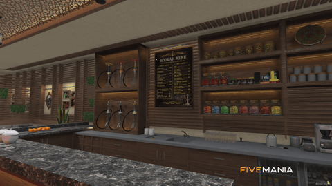FIVEM Vespucci Hookah Lounge | Modern Interior MLO | Interior & Exterior | Custom Props | Add-On | Optimized | Fivem Ready | High Quality — image 7