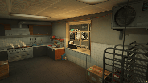 FIVEM Hornys V2 | Lore-Friendly Fast Food Restaurant | Interior & Exterior | Detailed Kitchen | Add-On | Optimized | Fivem Ready | High Quality — image 9