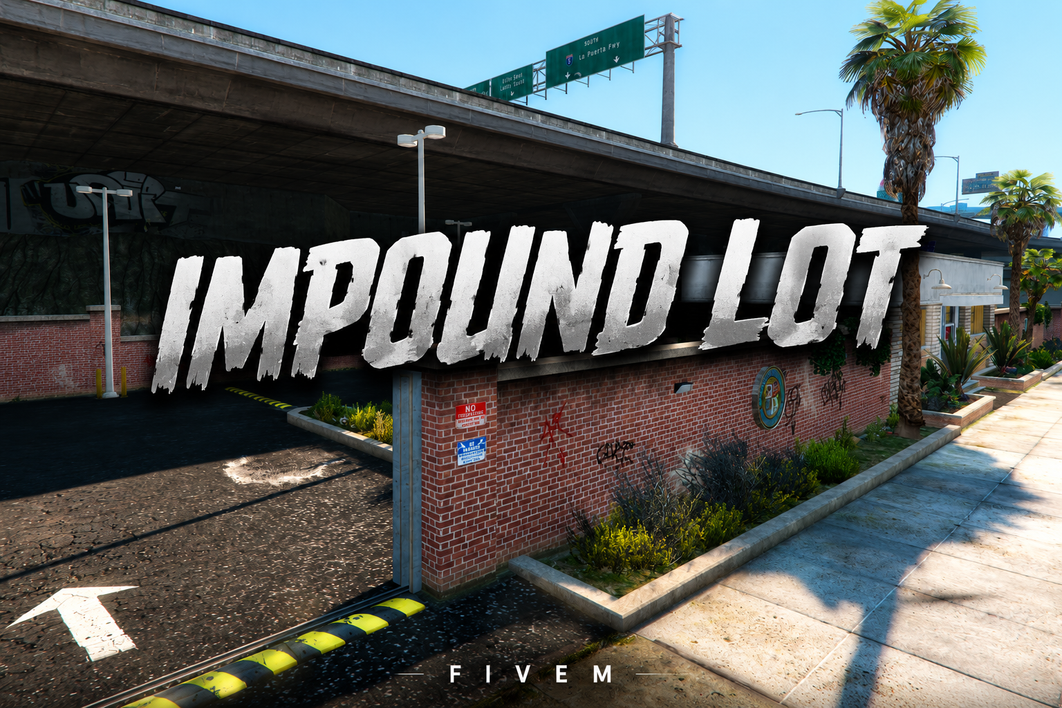FIVEM Impound Lot | Secure Vehicle Impound MLO | Interior & Exterior | Offices & Reception | Secure Parking | Add-On | Optimized | Fivem Ready | High Quality