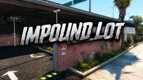 FIVEM Impound Lot | Secure Vehicle Impound MLO | Interior & Exterior | Offices & Reception | Secure Parking | Add-On | Optimized | Fivem Ready | High Quality cover
