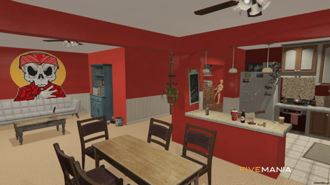 FIVEM Bloods Hood | Custom Gang Territory MLO | Interior & Exterior | Custom Graffiti | Underground Garage | Add-On | Optimized | Fivem Ready | High Quality — image 24
