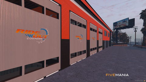 FIVEM Rideout Customs | Custom Mechanic Shop MLO | Interior & Exterior | Multiple Bays | Lounge Area | Add-On | Optimized | Fivem Ready | High Quality — image 3