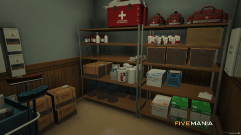 FIVEM Sandy Hospital | Fully Equipped Hospital MLO | Interior & Exterior | Pharmacy | Waiting Room | Add-On | Optimized | Fivem Ready | High Quality — image 29