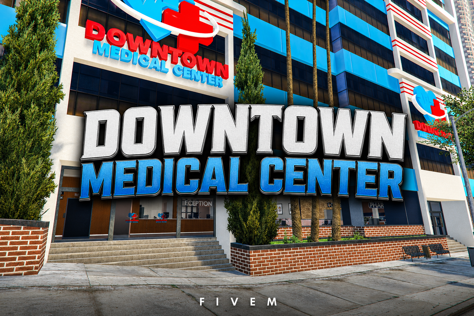 FIVEM Downtown Medical Center | Comprehensive Hospital MLO | Interior & Exterior | Reception & Patient Rooms | Operating Theaters & Canteen | Add-On | Optimized | Fivem Ready | High Quality