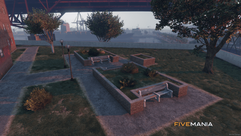FIVEM New York Block | Urban Apartment Complex MLO | Basketball Court | Playground | Detailed Exterior | Add-On | Optimized | Fivem Ready | High Quality — image 6