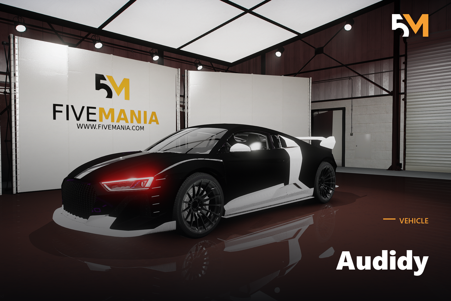 FIVEM Audidy | Realistic Sports Car [Unbadged] Add-On | Custom Model | Working Lights | Custom Body Kit | Optimized | Fivem Ready | High Quality