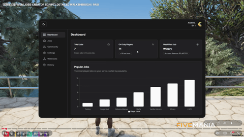 FIVEM Jobs Creator | Advanced Job Management Script | Custom Jobs | Boss Menus | Stashes | Crafting | Teleports | Add-On | Optimized | Fivem Ready | High Quality, image 2