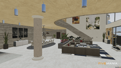 FIVEM Desert Mansion | Luxury Modern Estate | Interior & Exterior | Rooftop Patio | Outdoor Bar | Add-On | Optimized | Fivem Ready | High Quality — image 16