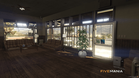 FIVEM Larry's Mechanic | Desert Mechanic Shop MLO | Interior & Exterior | Waiting Area | Office Space | Garage Bays | Add-On | Optimized | Fivem Ready | High Quality — image 13