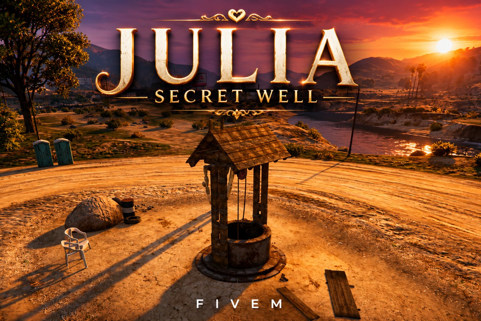 FIVEM Julia Secret Well | Hidden Underground MLO | Interior & Exterior | Workshop & Storage | Add-On | Optimized | Fivem Ready | High Quality