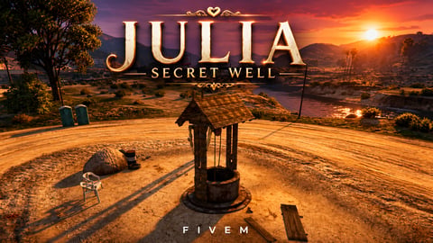 FIVEM Julia Secret Well | Hidden Underground MLO | Interior & Exterior | Workshop & Storage | Add-On | Optimized | Fivem Ready | High Quality cover
