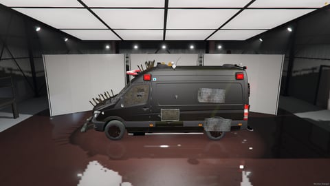 FIVEM Bloodrunner | Armored Combat Van [Unbadged] Add-On | Custom Armor | Spikes | Working Lights | Grille Guard | Optimized | Fivem Ready | High Quality, image 7