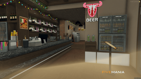 FIVEM The Italian Pizza Restaurant | Authentic Dining MLO | Interior & Exterior | Detailed Bar | Kitchen & Storage | Add-On | Optimized | Fivem Ready | High Quality — image 6