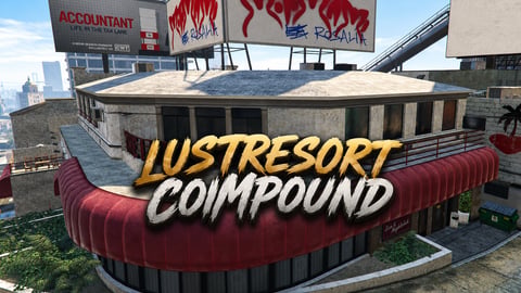 FIVEM Lustresort Compound | Exclusive Nightclub MLO | Interior & Exterior | DJ Booth | Bar Area | Add-On | Optimized | Fivem Ready | High Quality cover