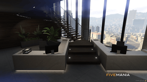 FIVEM Pent House | Luxury Modern Residence MLO | Interior & Exterior | Multiple Rooms | Panoramic Views | Add-On | Optimized | Fivem Ready | High Quality — image 8