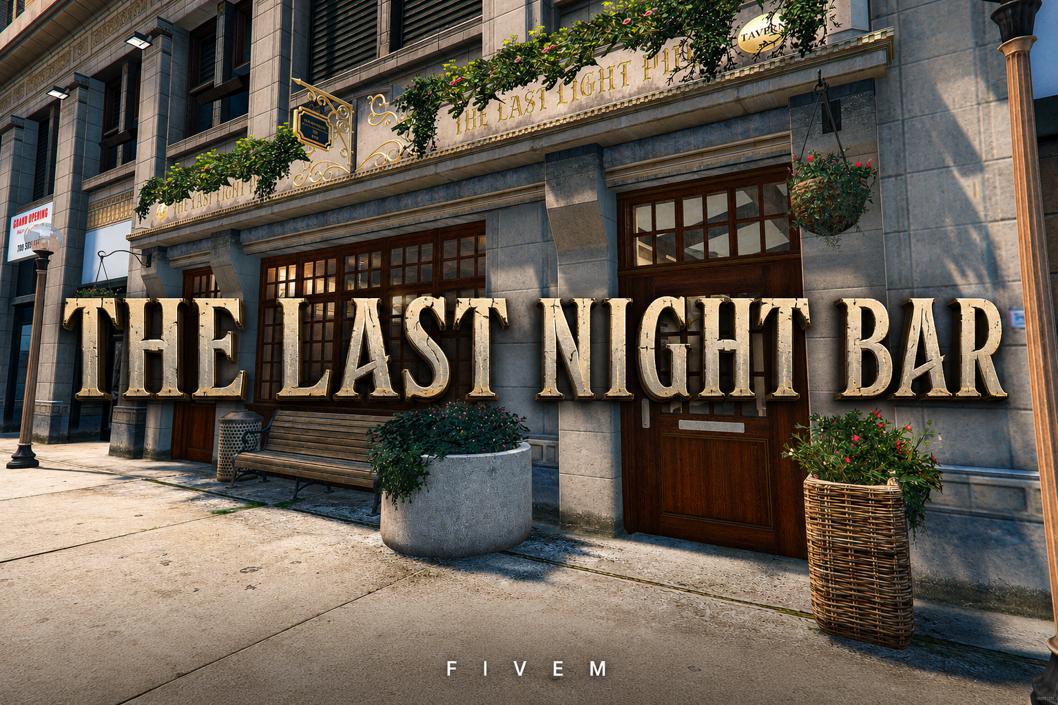 FIVEM The Last Night Bar | Classic Pub MLO | Interior & Exterior | Custom Props | Detailed Bar | Add-On | Optimized | Fivem Ready | High Quality