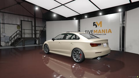 FIVEM Audi A3/S3 Sedan (8V) | Realistic Compact Sports Sedan [Unbadged] Add-On | Interior & Exterior | Working Lights | Custom Wheels | Optimized | Fivem Ready | High Quality, image 8