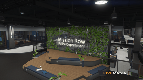 FIVEM Mission Row Pd V4 | Modern Police Station MLO | Interior & Exterior | Multiple Rooms | Control Room | Jail Cells | Add-On | Optimized | Fivem Ready | High Quality — image 16