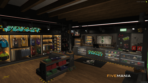 FIVEM Smokeys Weed Shop | Detailed Cannabis Dispensary MLO | Interior & Exterior | Custom Props | Outdoor Area | Add-On | Optimized | Fivem Ready | High Quality — image 11