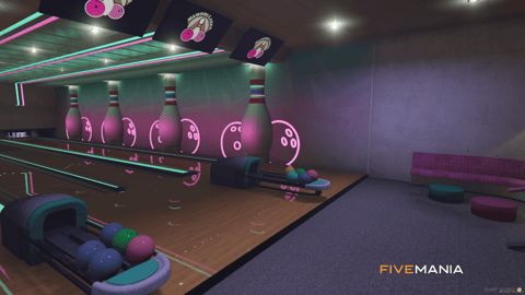 FIVEM Bowling Alley Cypress Flats | Vibrant Entertainment MLO | Bowling Lanes | Arcade Games | Diner Area | Interior & Exterior | Add-On | Optimized | Fivem Ready | High Quality — image 12