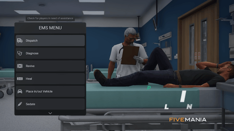 FIVEM Ambulance Job | Advanced EMS Script | Context Menu | Stretcher Prop | Death Animations | Revive & Heal | Add-On | Optimized | Fivem Ready | High Quality, image 15