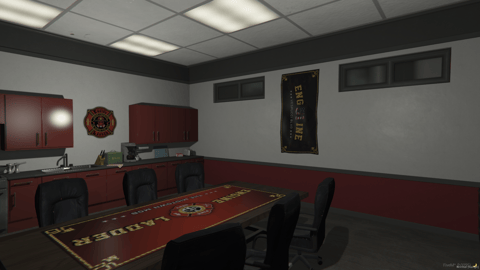 FIVEM Legion Fire Department | Detailed Fire Station MLO | Interior & Exterior | Fire Pole | Meeting Room | Offices | Add-On | Optimized | Fivem Ready | High Quality — image 24