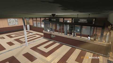 FIVEM Impound | Lore-Friendly Police Impound Lot MLO | Interior & Exterior | Offices & Parking | Add-On | Optimized | Fivem Ready | High Quality — image 15
