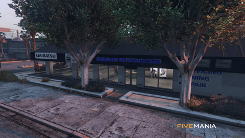 FIVEM Sanders Motorcycles | Full Service Motorcycle Dealership MLO | Interior & Exterior | Reception & Office | Workshop & Garage | Add-On | Optimized | Fivem Ready | High Quality — image 2