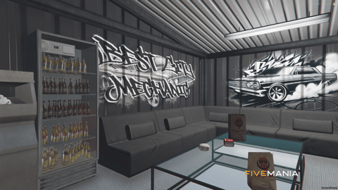 FIVEM Octavista Mechanic | Full-Service Garage MLO | Interior & Exterior | Car Wash | Office & Lounge | Vehicle Lifts | Add-On | Optimized | Fivem Ready | High Quality — image 10