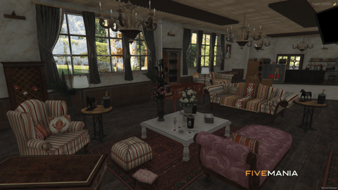 FIVEM Mafia Mansion | Luxury Criminal Estate MLO | Interior & Exterior | Custom Props | Secure Office | Optimized | Fivem Ready | High Quality | Add-On — image 9
