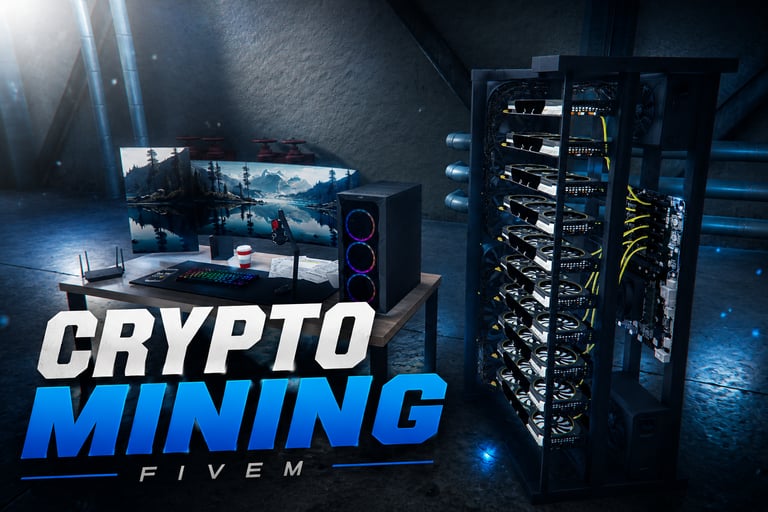 FIVEM Crypto Mining, Realistic Economy Script