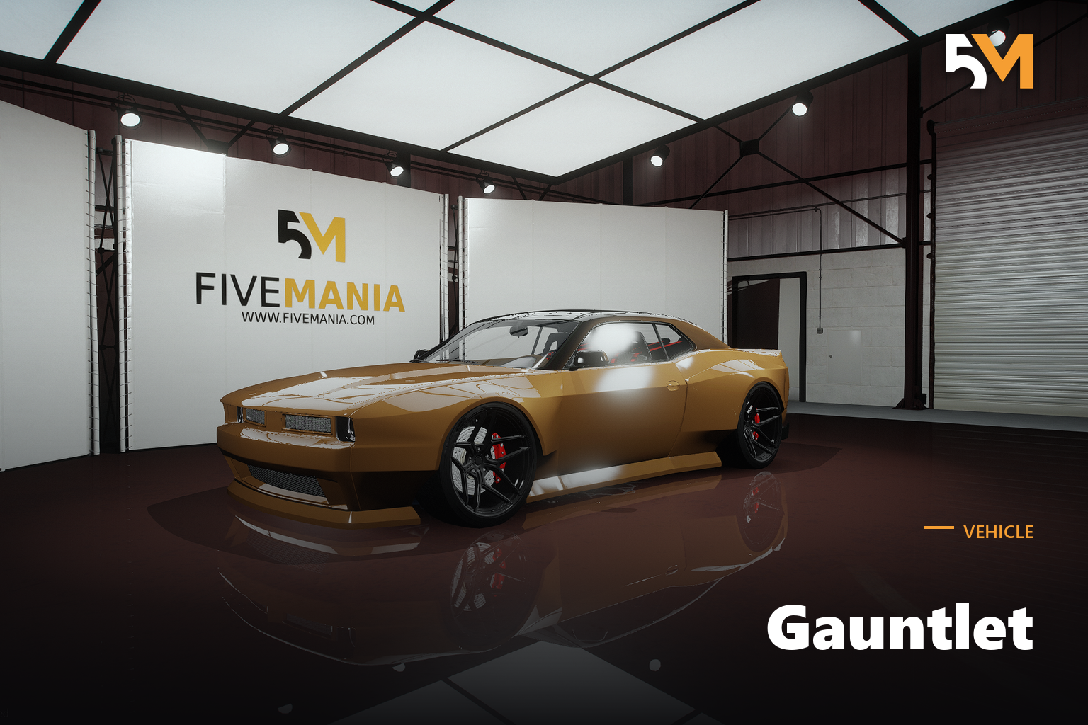 FIVEM Gauntlet | Realistic Sports Car [Badged] Add-On | Optimized | Fivem Ready | High Quality
