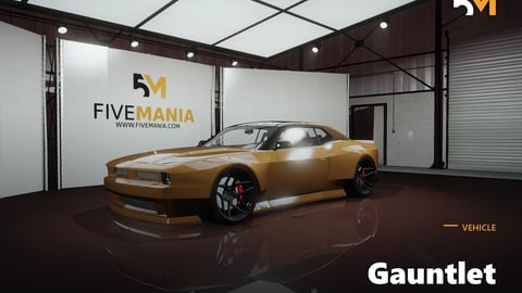 FIVEM Gauntlet | Realistic Sports Car [Badged] Add-On | Optimized | Fivem Ready | High Quality cover
