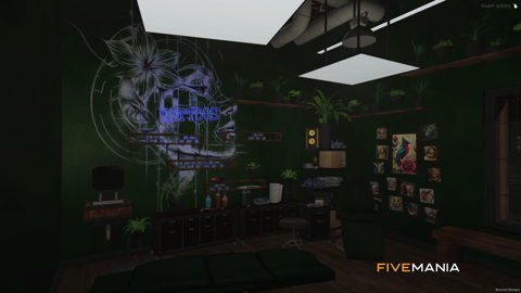 FIVEM Vinewood Tattoo Shop Reworked | Modern Tattoo Parlor MLO | Interior & Exterior | Custom Props | Reception & Office | Add-On | Optimized | Fivem Ready | High Quality — image 7