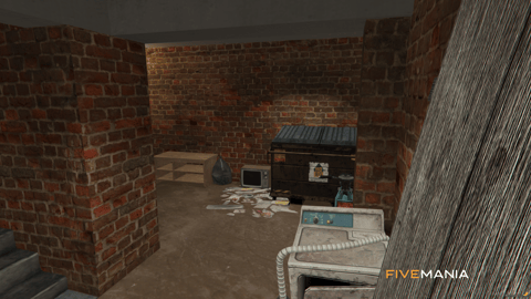 FIVEM Bloods Hood | Custom Gang Territory MLO | Interior & Exterior | Custom Graffiti | Underground Garage | Add-On | Optimized | Fivem Ready | High Quality — image 11