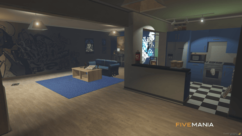 FIVEM Rips Hood | Gang Hideout MLO | Interior & Exterior | Music Studio | Gym | Add-On | Optimized | Fivem Ready | High Quality — image 7
