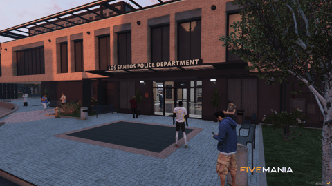 FIVEM Mission Row Police Department V2 | Enhanced Police Station MLO | Interior & Exterior | Modern Design | Detailed Offices | Garage | Add-On | Optimized | Fivem Ready | High Quality — image 7