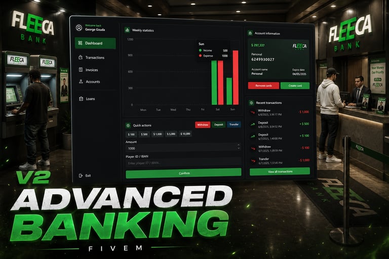 FIVEM Advanced Banking, Comprehensive Banking System