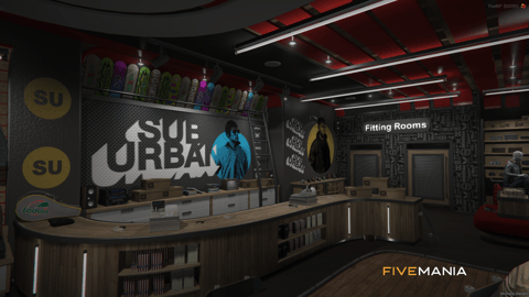FIVEM Suburban Clothing Store V2 | Modern Clothing Store MLO | Interior & Exterior | Custom Props | Fitting Rooms | Add-On | Optimized | Fivem Ready | High Quality — image 3
