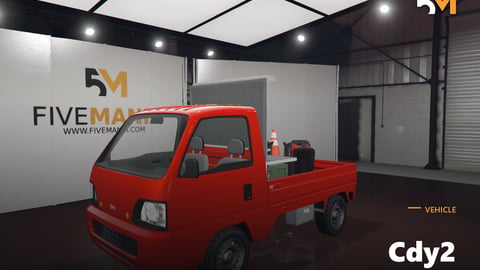 FIVEM Cdy2 | Utility Pickup Truck Add-On | Tools & Equipment | Working Lights | Add-On | Optimized | Fivem Ready | High Quality cover