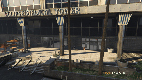 FIVEM Eclipse Medical Tower | Comprehensive Hospital MLO | Interior & Exterior | Pharmacy | Lab | Coffee Shop | Underground Parking | Add-On | Optimized | Fivem Ready | High Quality — image 2