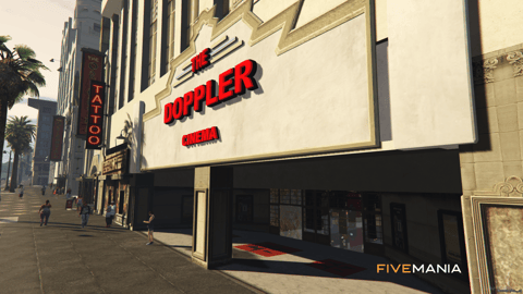 FIVEM The Doppler Cinema | Immersive Movie Theater MLO | Interior & Exterior | Concession Stand | Seating Area | Add-On | Optimized | Fivem Ready | High Quality — image 3