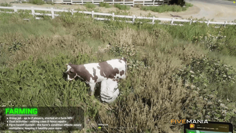 FIVEM Farming Job Script | Immersive Roleplay Activity | Group Job | Milking & Fence Repairs | Farm Health System | Open World Farming | Crop Growth | Add-On | Optimized | Fivem Ready | High Quality, image 8