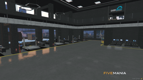 FIVEM Overspeed Mechanic Shop | Premium Mechanic Shop MLO | Interior & Exterior | Rooftop Helipads | Custom Office | Multiple Bays | Add-On | Optimized | Fivem Ready | High Quality — image 9