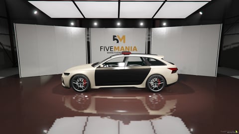 FIVEM Audi RS6 Avant (C8) | Realistic Police Wagon [Unbadged] Add-On | Working Emergency Lights | HQ Interior | Optimized | Fivem Ready | High Quality, image 7