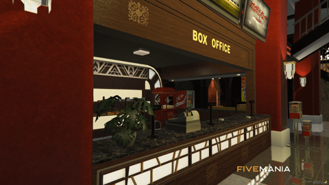 FIVEM The Doppler Cinema | Immersive Movie Theater MLO | Interior & Exterior | Concession Stand | Seating Area | Add-On | Optimized | Fivem Ready | High Quality — image 9