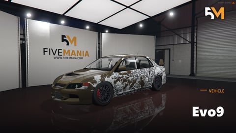 FIVEM Evo9 | Realistic Sports Car [Unbadged] Add-On | Liveries | Interior & Exterior | Optimized | Fivem Ready | High Quality cover